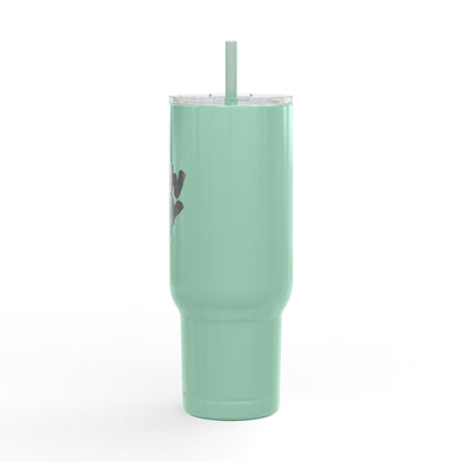 MINIMALIST | Tumbler 40oz Insulated Tumbler - "It's a New Day" Engraved Travel Cup