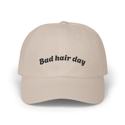 Dad Cap — "Bad Hair Day" Embroidered Cotton Baseball Hat