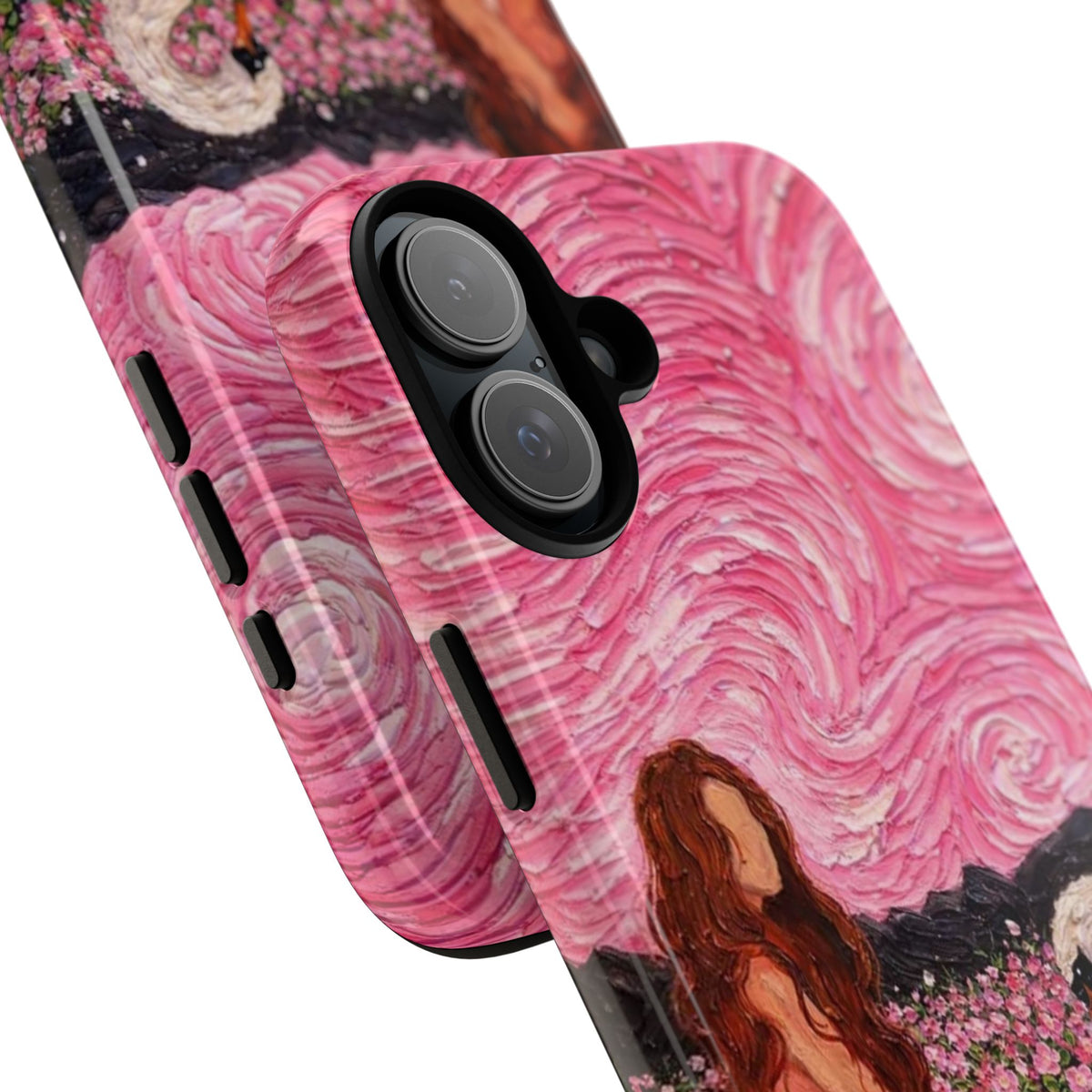 Serene Swan & Maiden Art Phone Case | Aesthetic Vintage Impressionist Tough Case