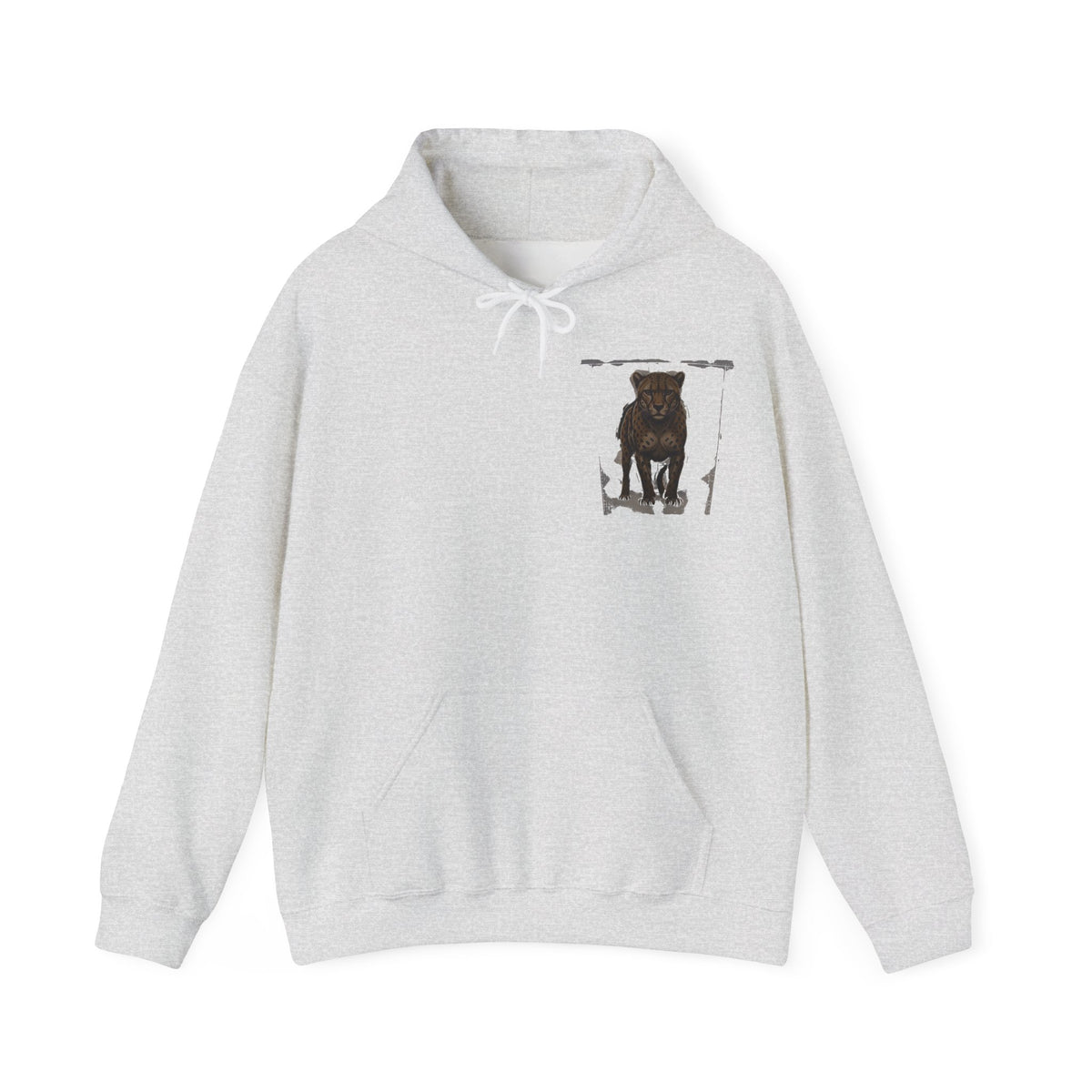 Minimalist Motivational Hoodie — “Move Like a Cheetah Toward Success” Leopard Print Motivational Hoodie