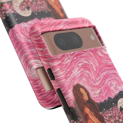 Serene Swan & Maiden Art Phone Case | Aesthetic Vintage Impressionist Tough Case