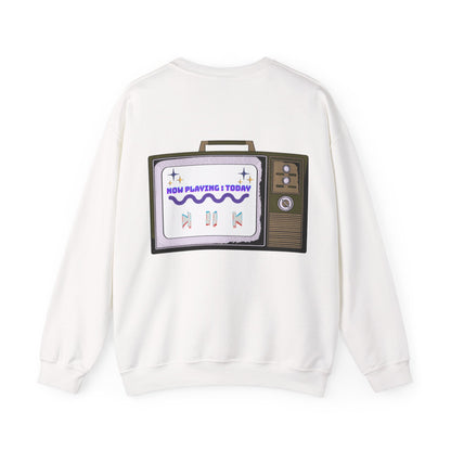 Viral Retro TV 'Now Playing Today' Crewneck Sweatshirt