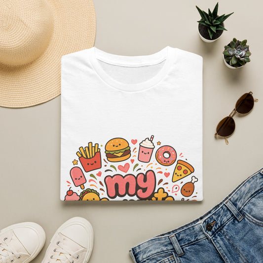 T-Shirt — "My Favourite Diet" Cute Junk Food Graphic Tee