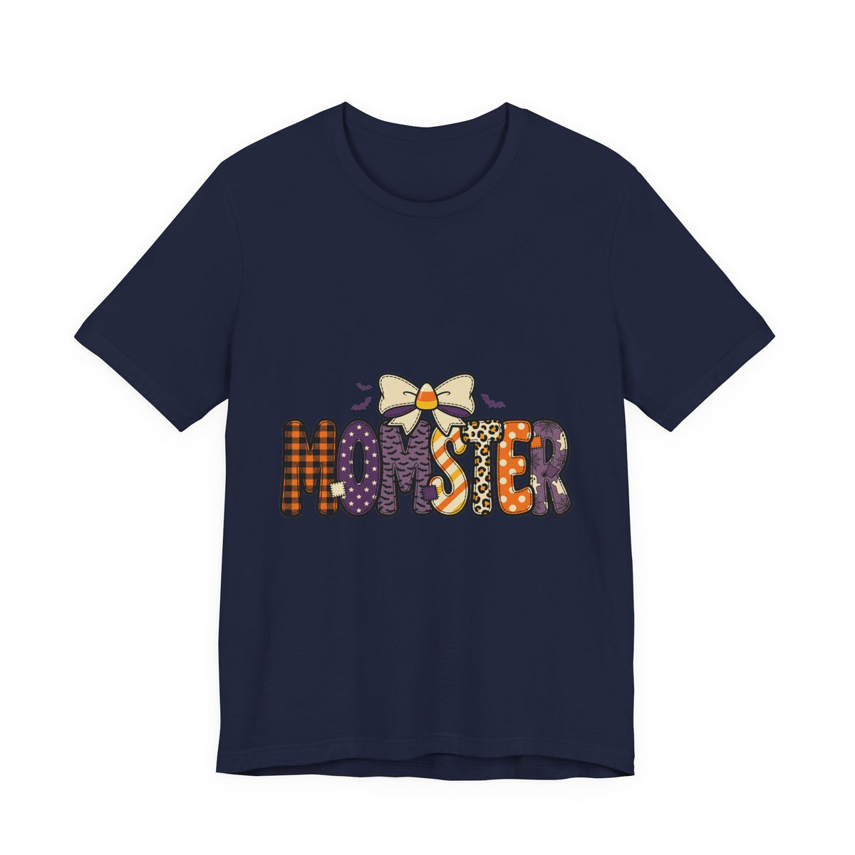 Momster Halloween Tee | Momster Graphic T-Shirt, Spooky Purple Orange