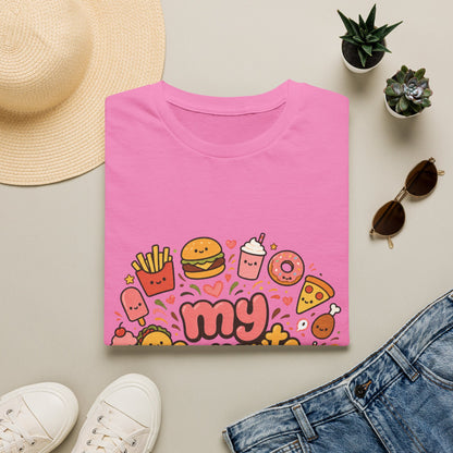 T-Shirt — "My Favourite Diet" Cute Junk Food Graphic Tee