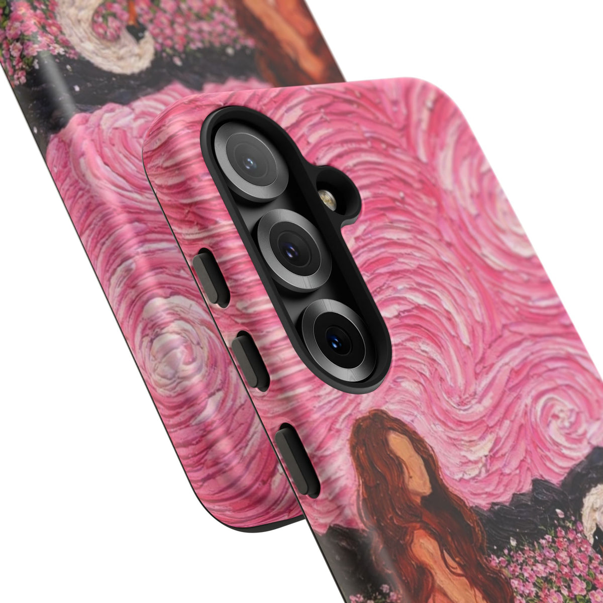 Serene Swan & Maiden Art Phone Case | Aesthetic Vintage Impressionist Tough Case