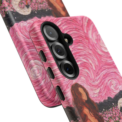 Serene Swan & Maiden Art Phone Case | Aesthetic Vintage Impressionist Tough Case