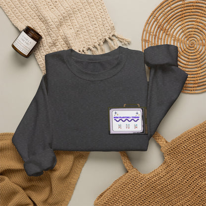 Viral Retro TV 'Now Playing Today' Crewneck Sweatshirt