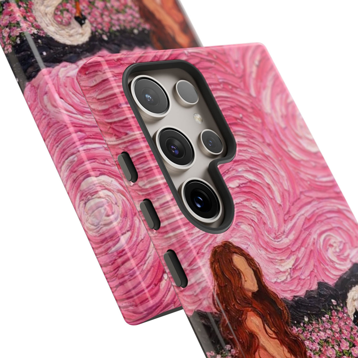 Serene Swan & Maiden Art Phone Case | Aesthetic Vintage Impressionist Tough Case