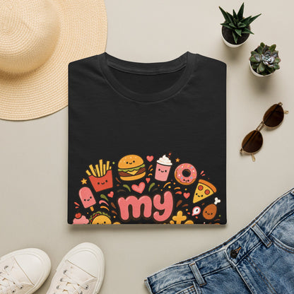 T-Shirt — "My Favourite Diet" Cute Junk Food Graphic Tee