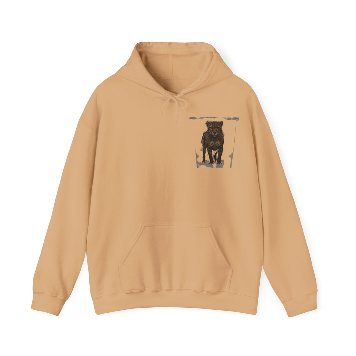 Minimalist Motivational Hoodie — “Move Like a Cheetah Toward Success” Leopard Print Motivational Hoodie