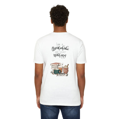 MINIMALIST|Bookaholic T-Shirt — "I am a Bookaholic and Regret Nothing" Illustrated Reading Tee