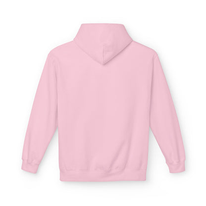 MINIMALIST & AESTHETIC |Hoodie — Cute Anime Girl with Headphones "Nothing, Just Controlling My Laugh" Graphic