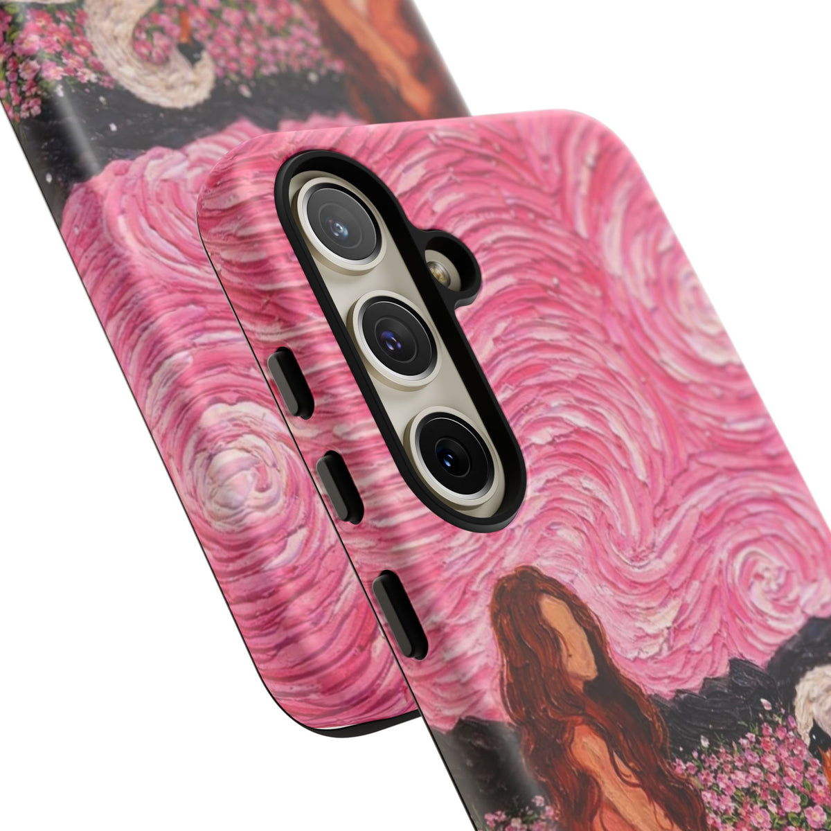 Serene Swan & Maiden Art Phone Case | Aesthetic Vintage Impressionist Tough Case
