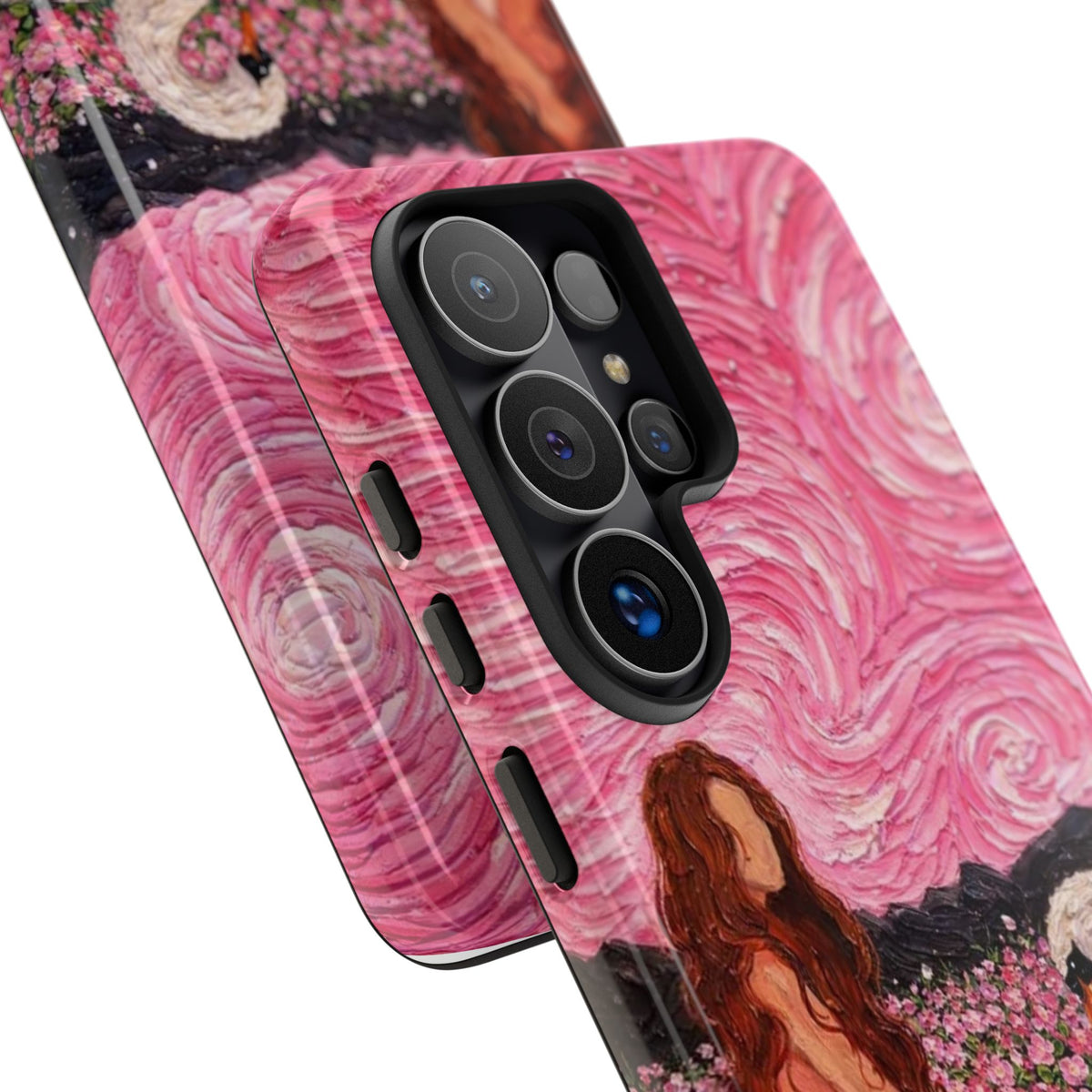 Serene Swan & Maiden Art Phone Case | Aesthetic Vintage Impressionist Tough Case