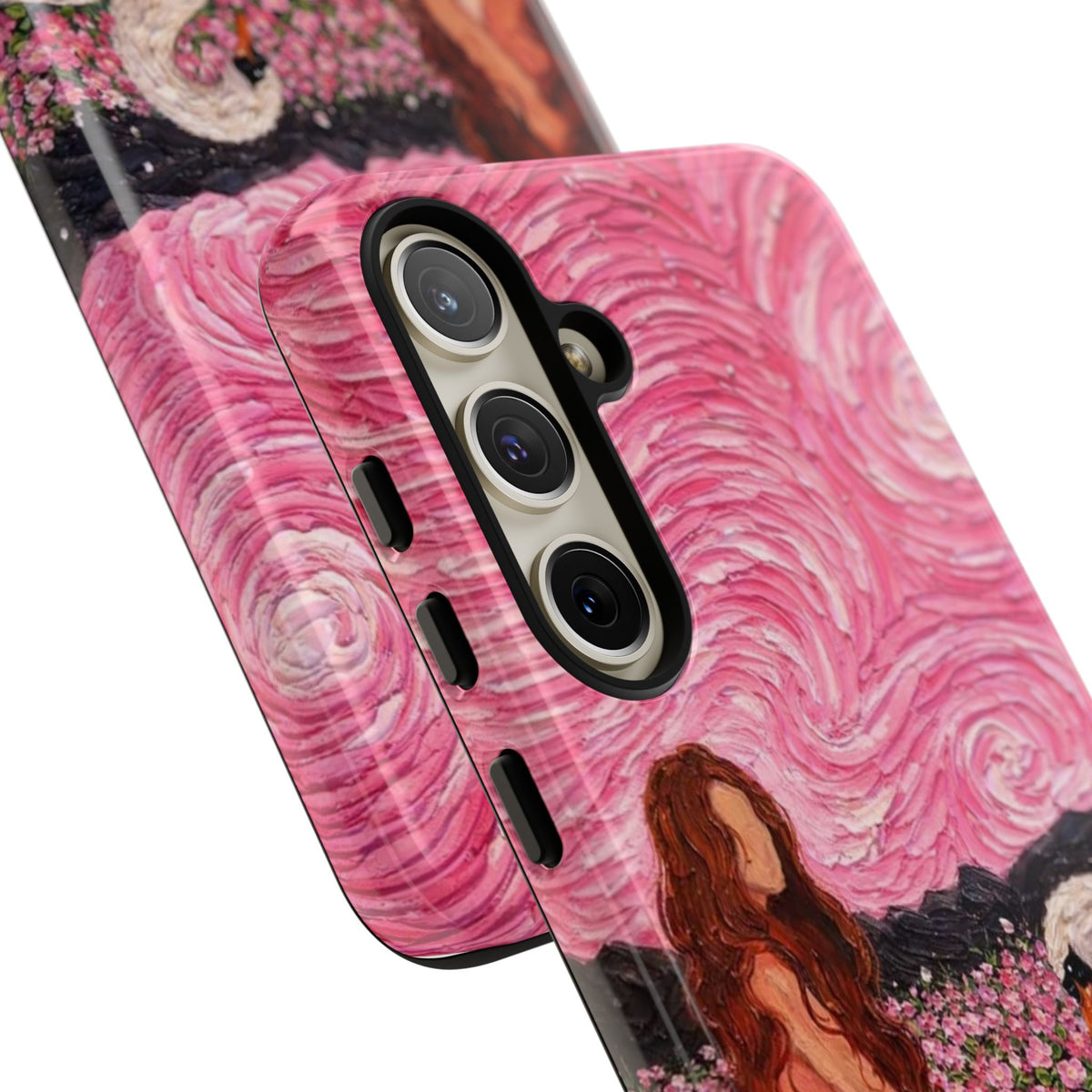 Serene Swan & Maiden Art Phone Case | Aesthetic Vintage Impressionist Tough Case