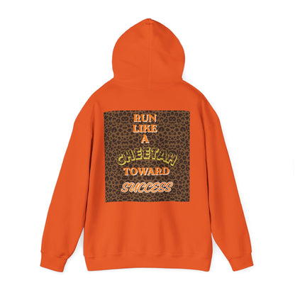 Copy of  " MOTIVATIONAL "Cheetah 'Run Like a Cheetah Toward Success' Hoodie