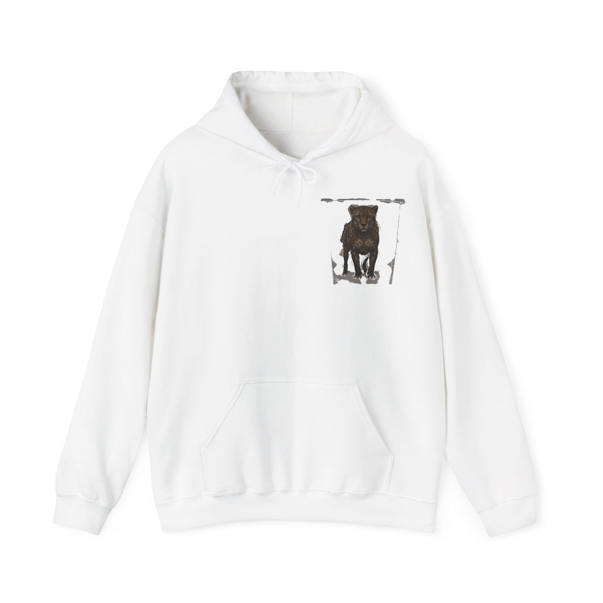 Minimalist Motivational Hoodie — “Move Like a Cheetah Toward Success” Leopard Print Motivational Hoodie