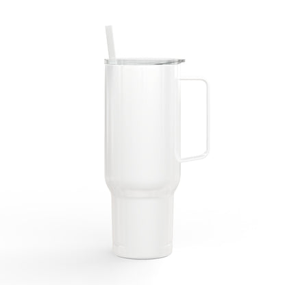 MINIMALIST | Tumbler 40oz Insulated Tumbler - "It's a New Day" Engraved Travel Cup