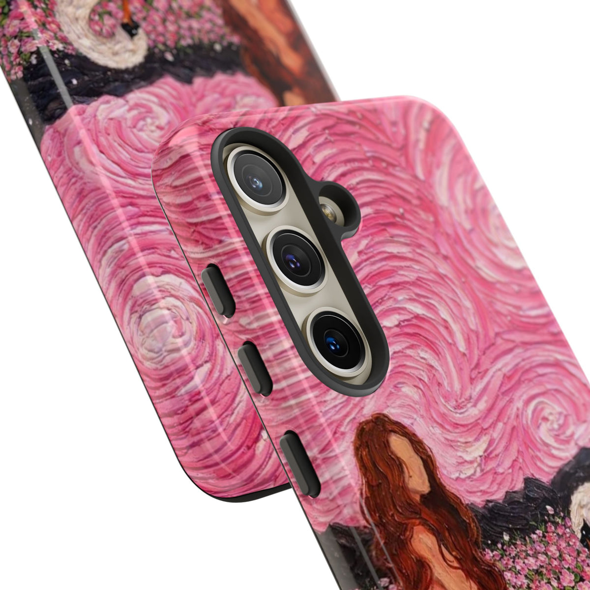 Serene Swan & Maiden Art Phone Case | Aesthetic Vintage Impressionist Tough Case