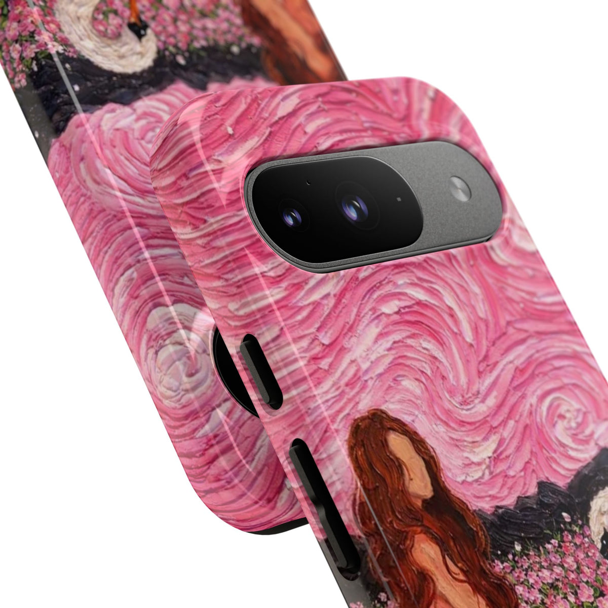 Serene Swan & Maiden Art Phone Case | Aesthetic Vintage Impressionist Tough Case