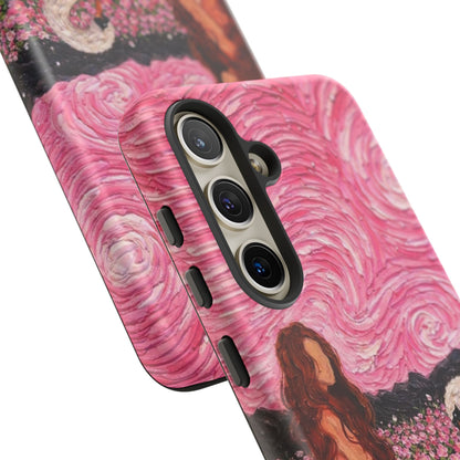 Serene Swan & Maiden Art Phone Case | Aesthetic Vintage Impressionist Tough Case