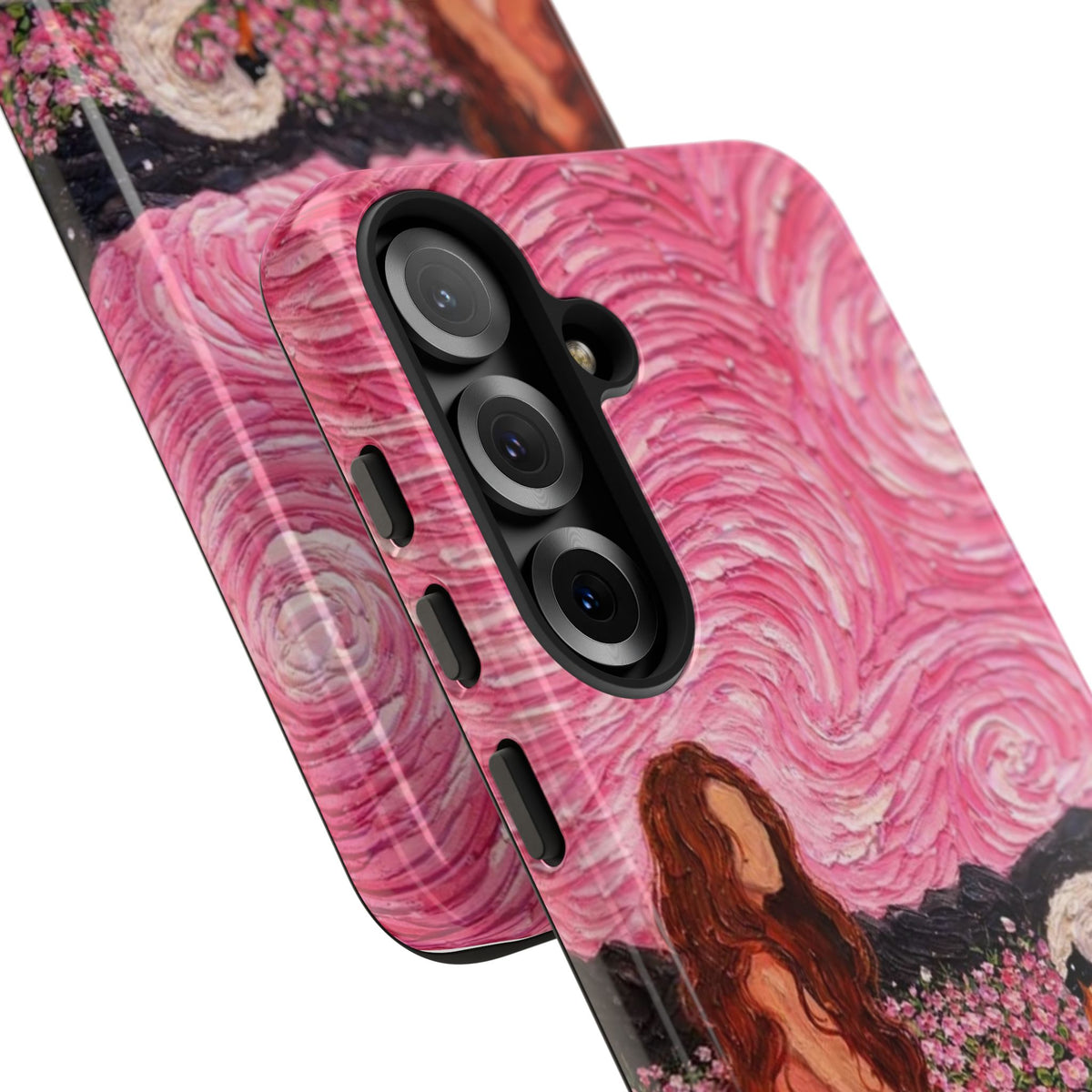 Serene Swan & Maiden Art Phone Case | Aesthetic Vintage Impressionist Tough Case
