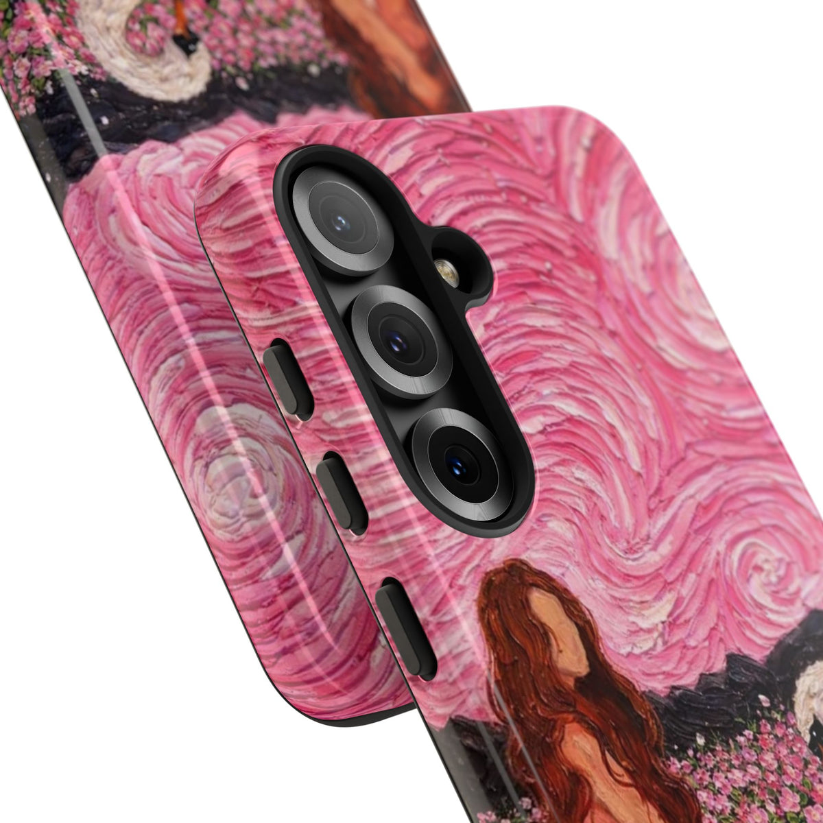 Serene Swan & Maiden Art Phone Case | Aesthetic Vintage Impressionist Tough Case