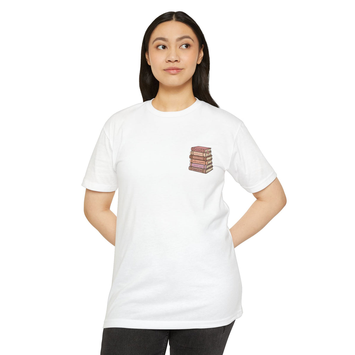 MINIMALIST|Bookaholic T-Shirt — "I am a Bookaholic and Regret Nothing" Illustrated Reading Tee