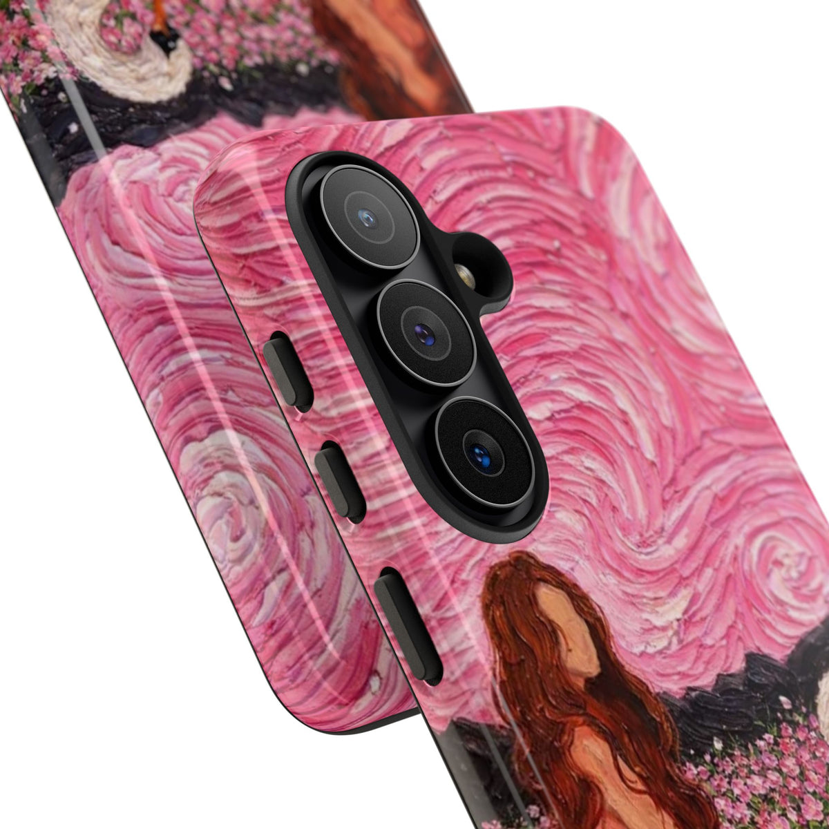 Serene Swan & Maiden Art Phone Case | Aesthetic Vintage Impressionist Tough Case