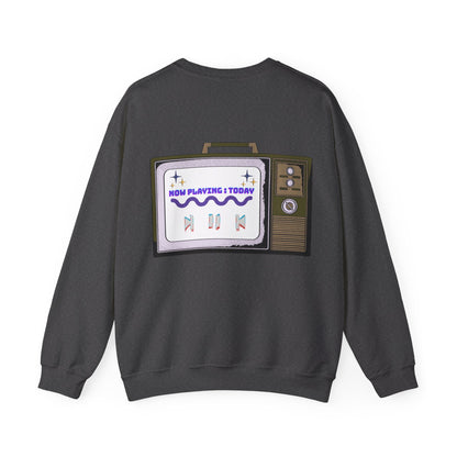 Viral Retro TV 'Now Playing Today' Crewneck Sweatshirt