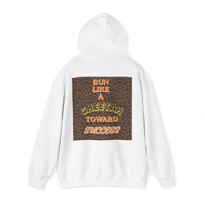 Copy of  " MOTIVATIONAL "Cheetah 'Run Like a Cheetah Toward Success' Hoodie
