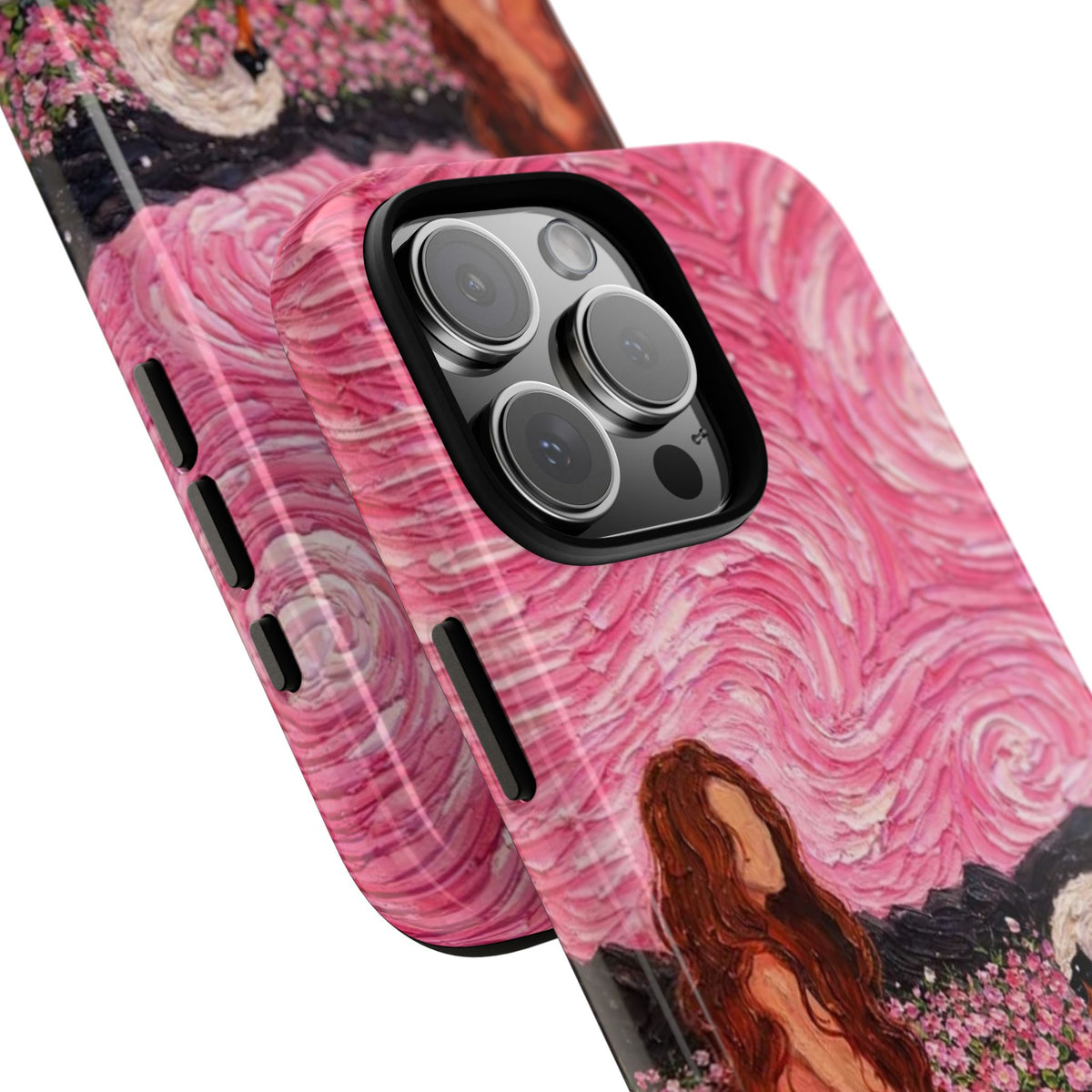 Serene Swan & Maiden Art Phone Case | Aesthetic Vintage Impressionist Tough Case