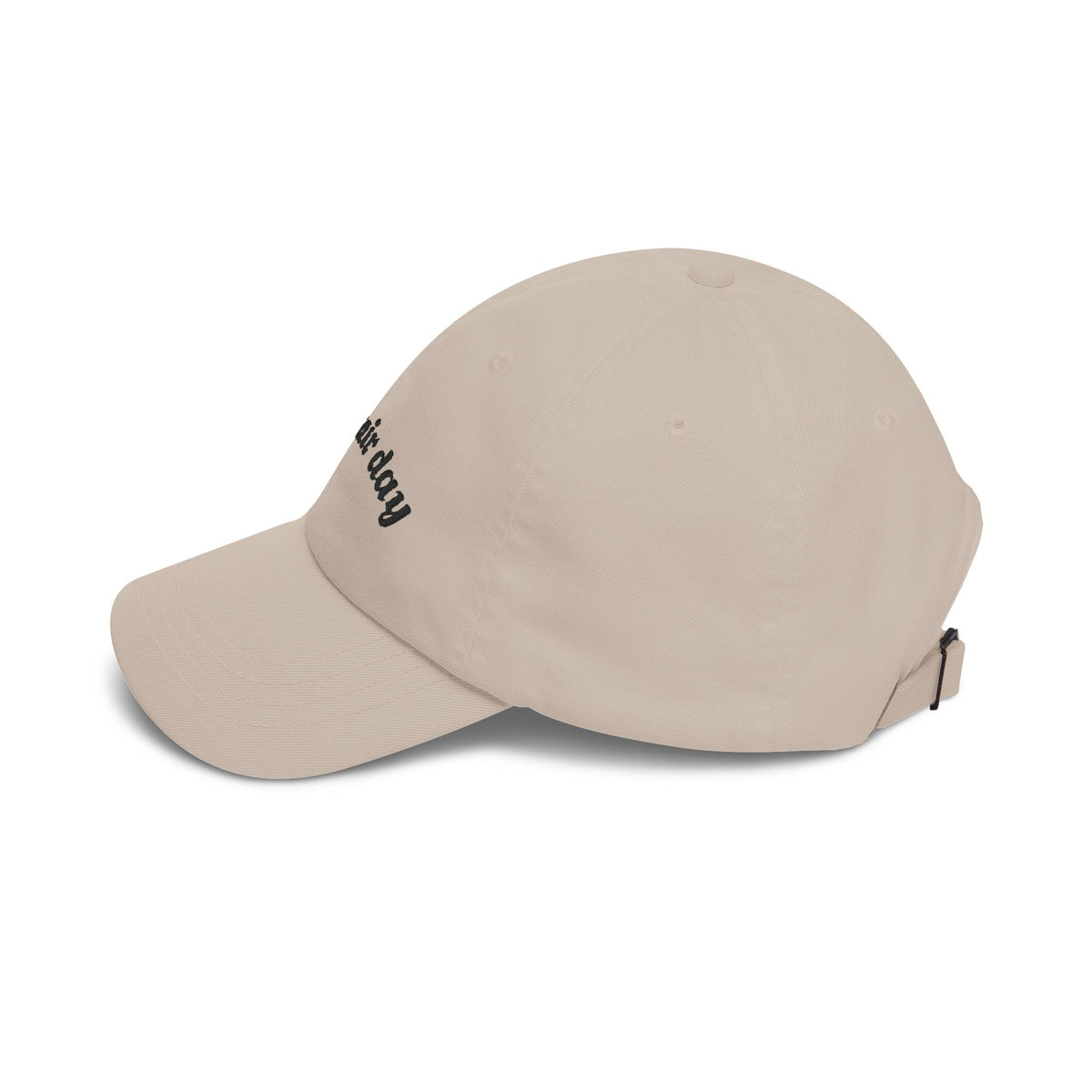 Dad Cap — "Bad Hair Day" Embroidered Cotton Baseball Hat