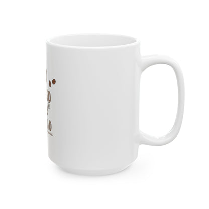 Coffee Mug - "Less Depresso More Espresso" Funny Ceramic Coffee Cup (11oz/15oz)