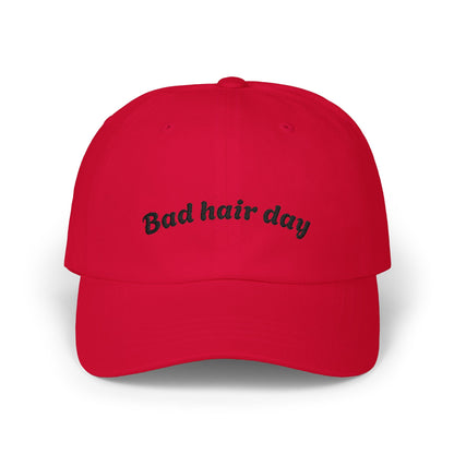 Dad Cap — "Bad Hair Day" Embroidered Cotton Baseball Hat