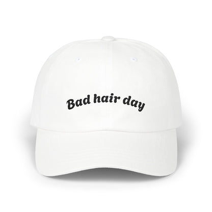 Dad Cap — "Bad Hair Day" Embroidered Cotton Baseball Hat