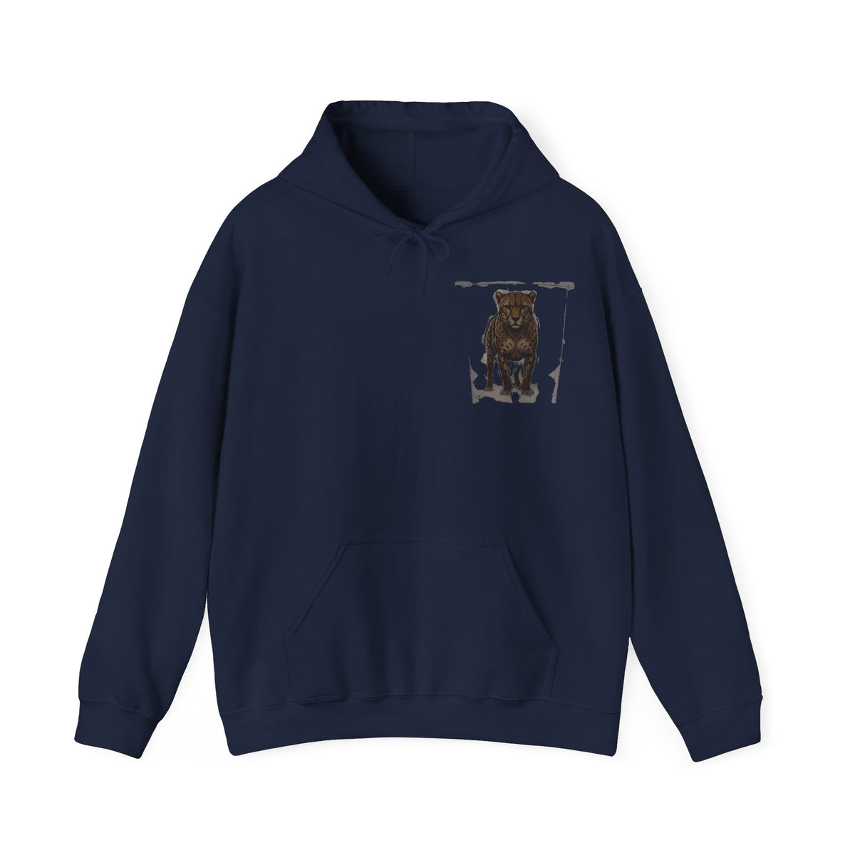 Minimalist Motivational Hoodie — “Move Like a Cheetah Toward Success” Leopard Print Motivational Hoodie