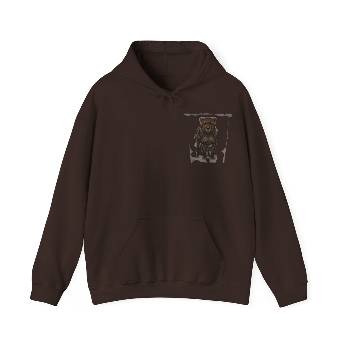 Minimalist Motivational Hoodie — “Move Like a Cheetah Toward Success” Leopard Print Motivational Hoodie