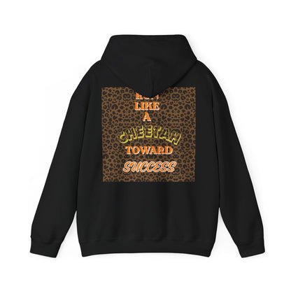 Copy of  " MOTIVATIONAL "Cheetah 'Run Like a Cheetah Toward Success' Hoodie