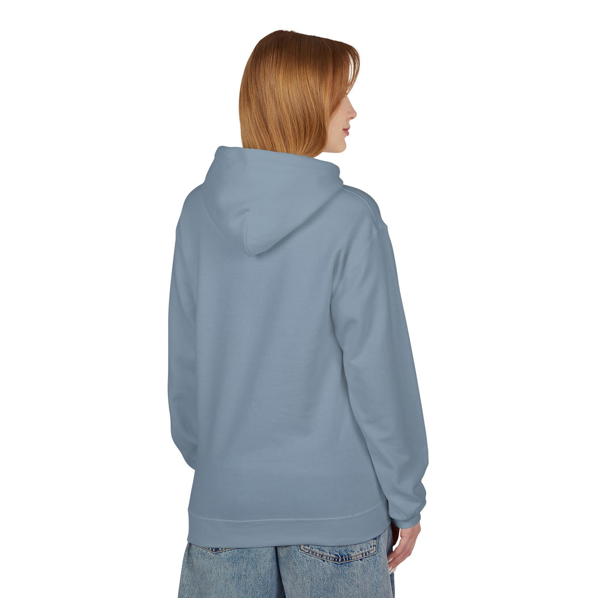 MINIMALIST & AESTHETIC |Hoodie — Cute Anime Girl with Headphones "Nothing, Just Controlling My Laugh" Graphic