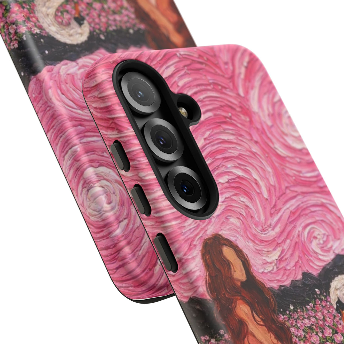 Serene Swan & Maiden Art Phone Case | Aesthetic Vintage Impressionist Tough Case