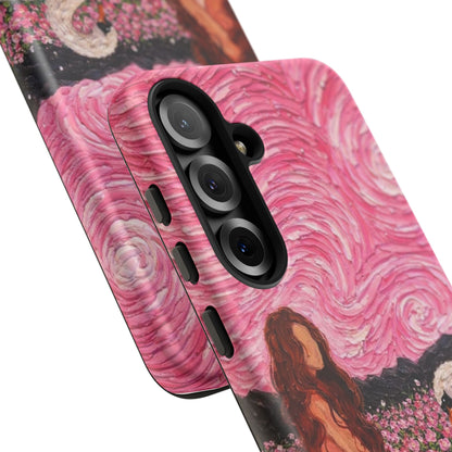 Serene Swan & Maiden Art Phone Case | Aesthetic Vintage Impressionist Tough Case