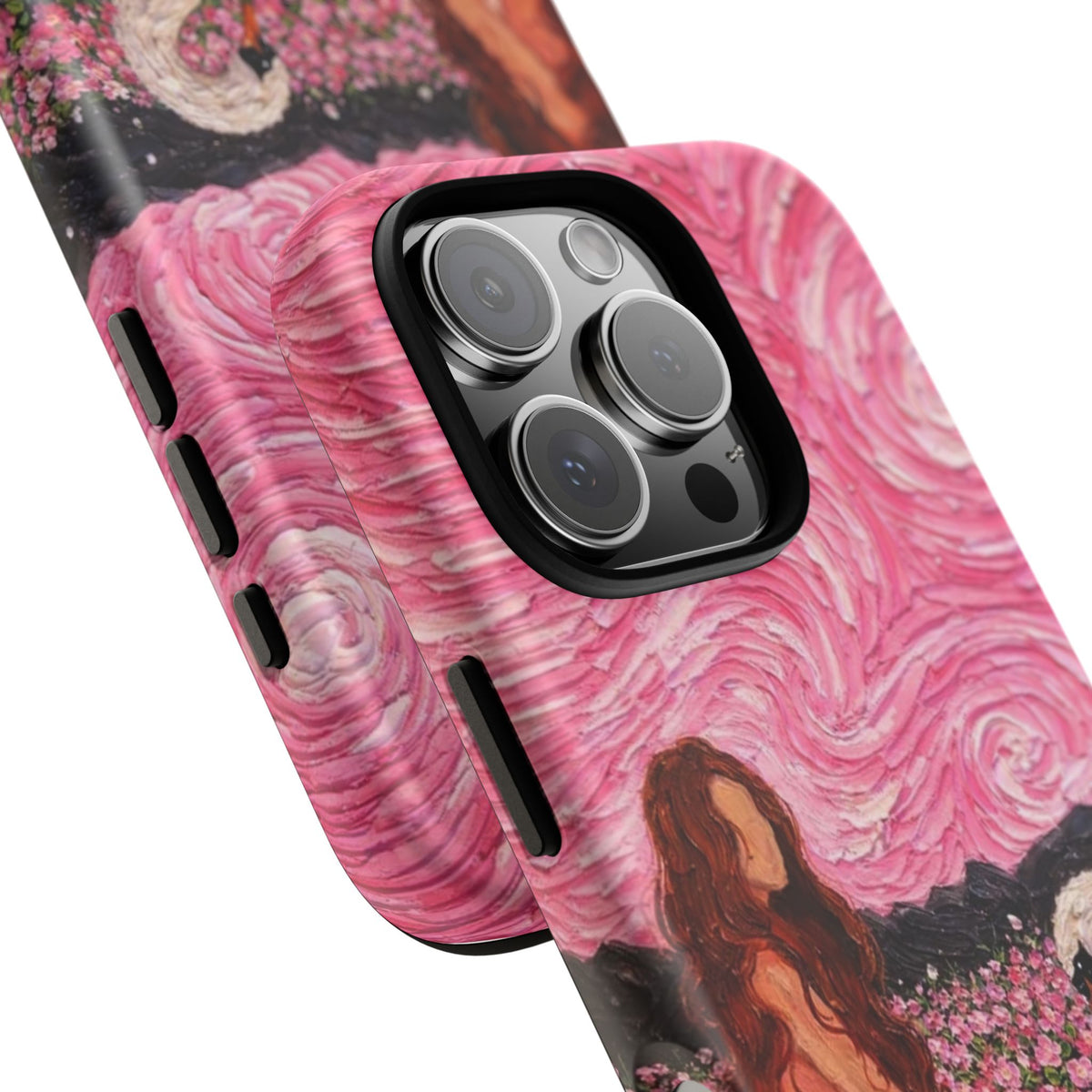 Serene Swan & Maiden Art Phone Case | Aesthetic Vintage Impressionist Tough Case