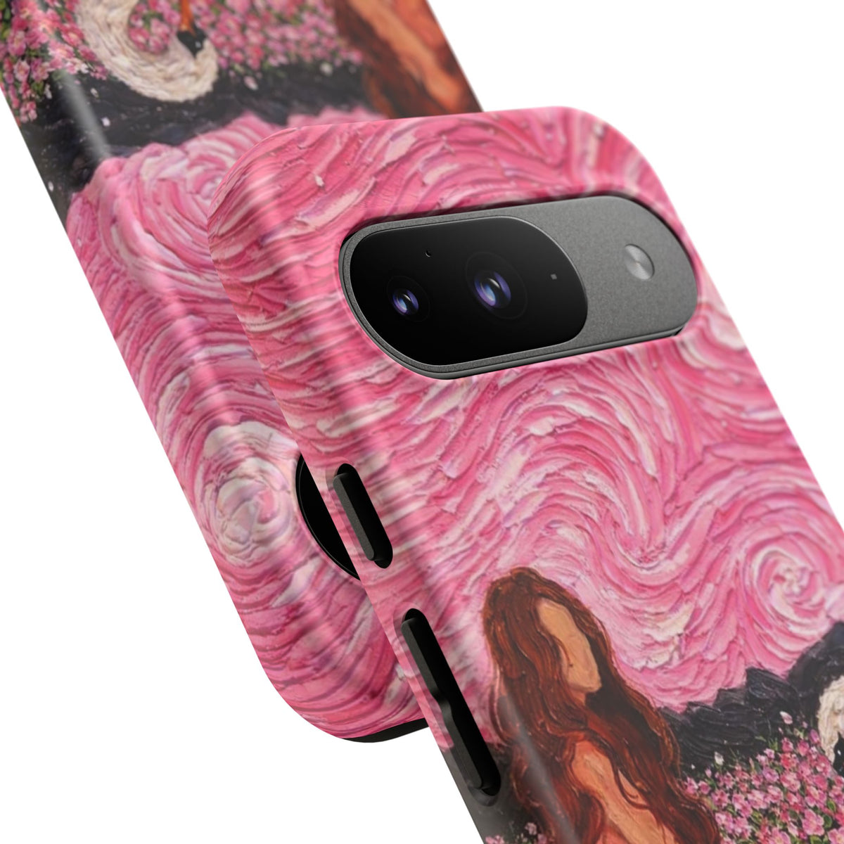 Serene Swan & Maiden Art Phone Case | Aesthetic Vintage Impressionist Tough Case