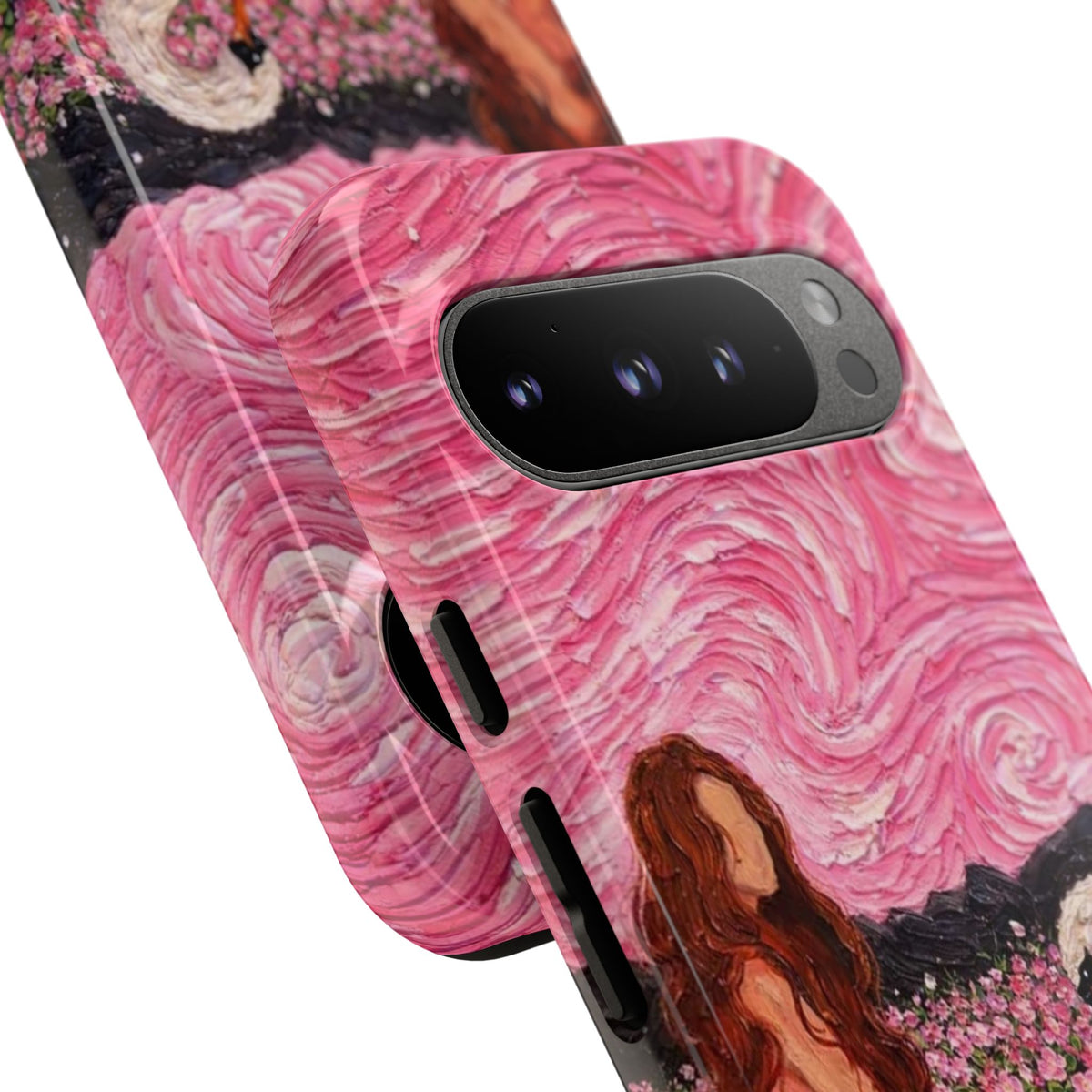 Serene Swan & Maiden Art Phone Case | Aesthetic Vintage Impressionist Tough Case
