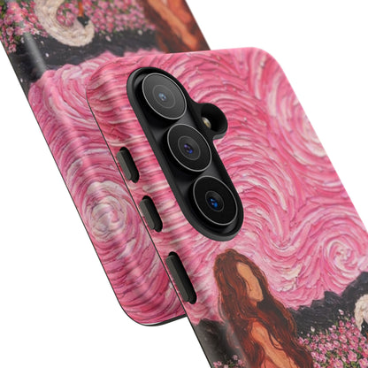 Serene Swan & Maiden Art Phone Case | Aesthetic Vintage Impressionist Tough Case