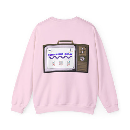 Viral Retro TV 'Now Playing Today' Crewneck Sweatshirt