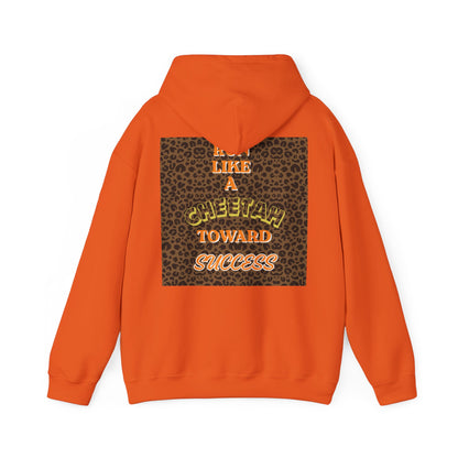 Copy of  " MOTIVATIONAL "Cheetah 'Run Like a Cheetah Toward Success' Hoodie