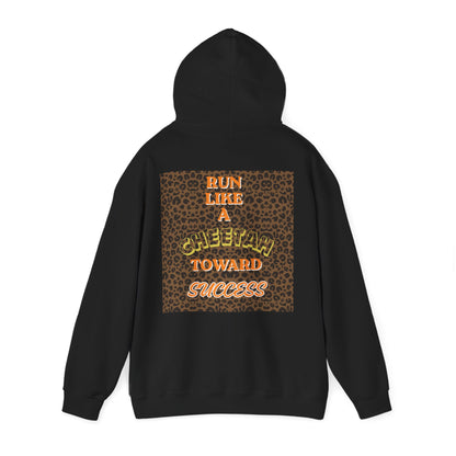Copy of  " MOTIVATIONAL "Cheetah 'Run Like a Cheetah Toward Success' Hoodie